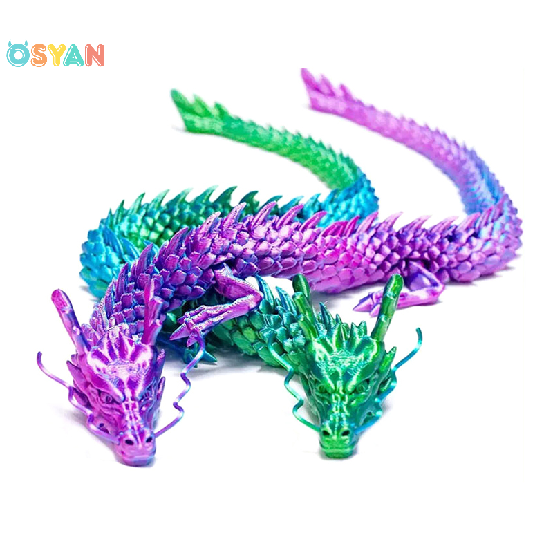 OSYAN 3D In Trung Quốc Rồng Đầy Đủ Cơ Thể Khớp Di Chuyển Nhà Trang Trí Nội Thất Trang Trí Trang Trí Đáng Giá Thu Thập Đồ Chơi Sáng Tạo