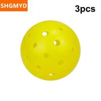 [COD] SHGMYD  1 3pcs Pickleball Balls Outdoor 48Holes Training Pickleball Accessories 74mm Standard Pickle Balls For Training Competition