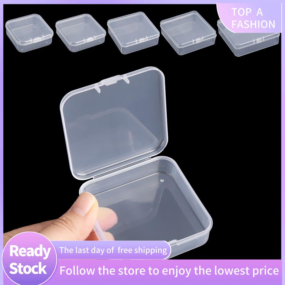 TOP A FASHION 5 Sizse Quảng trường Người tổ chức tạp chí Hộp đựng hạt trang sức Hộp đóng gói Hộp lưu trữ trong suốt Hộp đựng các vật dụng nhỏ