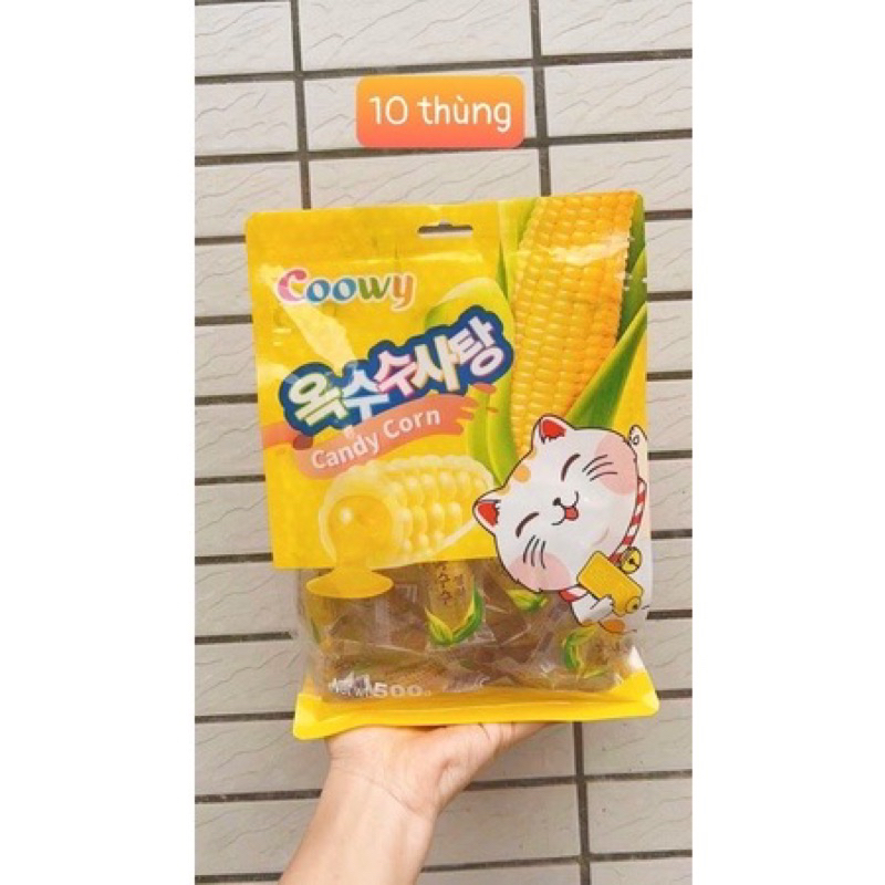 Gói 500g Kẹo Ngô dẻo nhân chảy trong suốt thương hiệu COOWY Đài Loan - Kẹo bắp dẻo