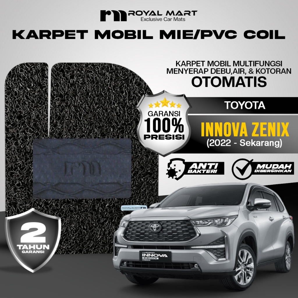 ROYAL MART Karpet Mobil Mie Premium Toyota Innova Zenix 2022-Sekarang Full Set Bergaransi Harga 960,000 rupiah*Gratis Ongkir
