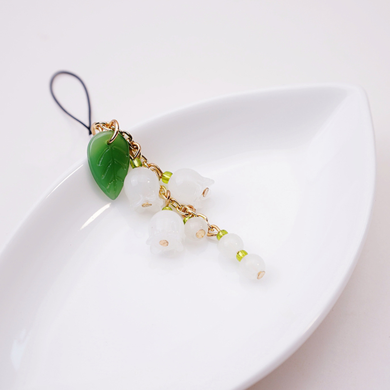 Hot Sale ToyTreasureTrove Dây đeo điện thoại di động Lily of the Valley dây đeo chìa khóa dây đeo điện thoại di động