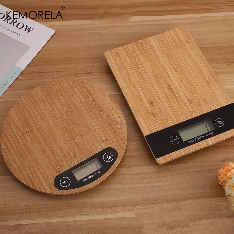 Kemorela 5kg Cân nhà bếp kỹ thuật số với màn hình LCD Tare ftion 11 lbs công suất 0.1 oz. Đơn vị ml chính xác cho chất lỏng Cân thực phẩm