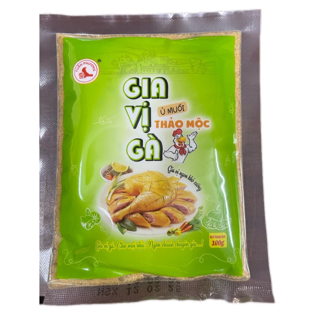 Gia Vị Gà Ủ Muối Thảo Mộc Tuấn Phương 100g Dùng cho con gà khoảng 2kg ( THƯC PHAM GIA DUNG HUNG PHUC)