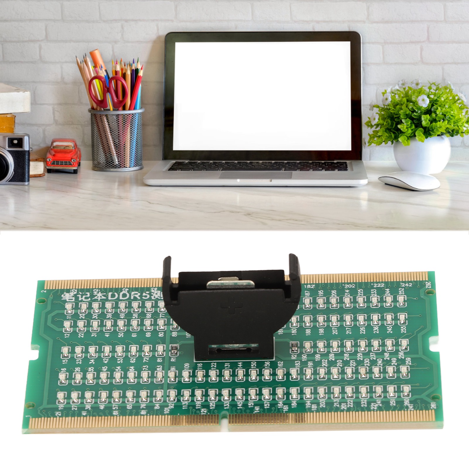 Garosa Máy Kiểm Tra Bộ Nhớ Máy Tính Xách Tay PCB DDR5 Chạy Bằng Pin Máy Kiểm Tra Khe Cắm Bộ Nhớ Hỗ Trợ Tiến Ngược Tiện Lợi Cho Văn Phòng Giá 413,000 Đồng*Miễn phí vận chuyển