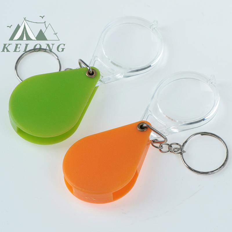 KELONG 1 cái kính lúp bỏ túi nhỏ kính lúp kính lúp du lịch cắm trại kính lúp