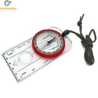 LeadingStar Fast Delivery Multi-functional Luminous Compass Strong Magnetic Needle Waterproof For Outdoor Hiking Exploring Calibrating Maps Street Determining