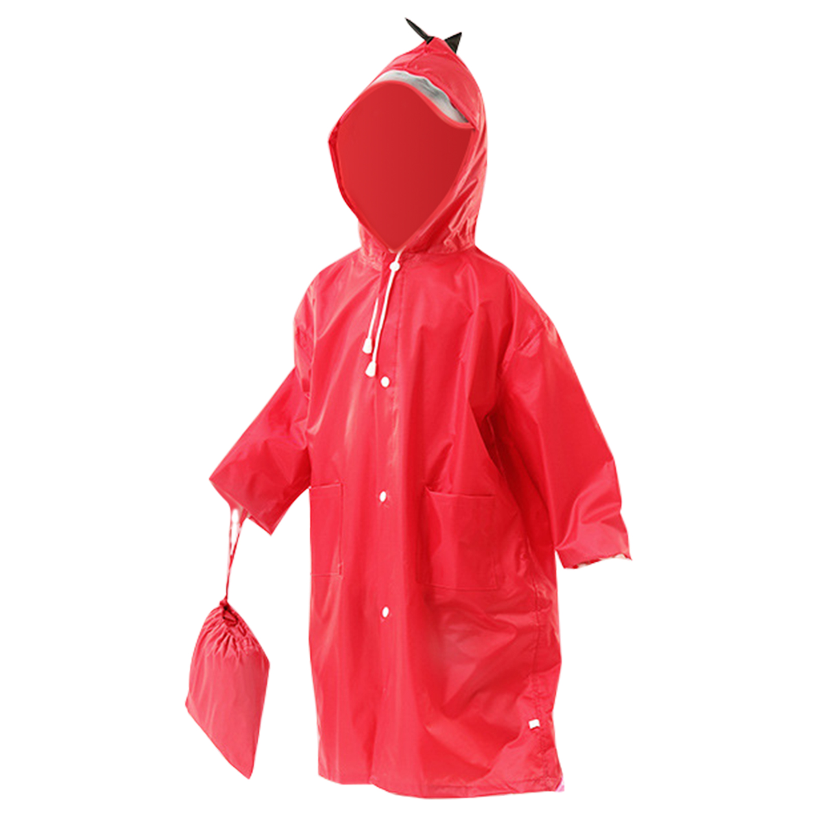 คุณภาพสูงเสื้อกันฝนแบบกันลม Moisture-Proof สีทึบเด็กไดโนเสาร์กันน้ำ Poncho เสื้อคลุมกันลมสำหรับเดิน
