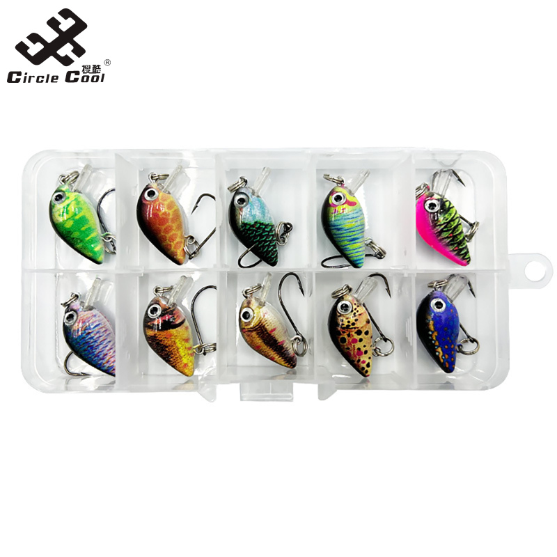 Circle Cool Floating Lures Popper Wobbler With Hooks Topwater Fishing Lures 1.1 Inch / 1.5g Hard Hard Baits For Freshwater Saltwater Floating Fishing Lures ราคา 142 บาท*ส่งฟรี