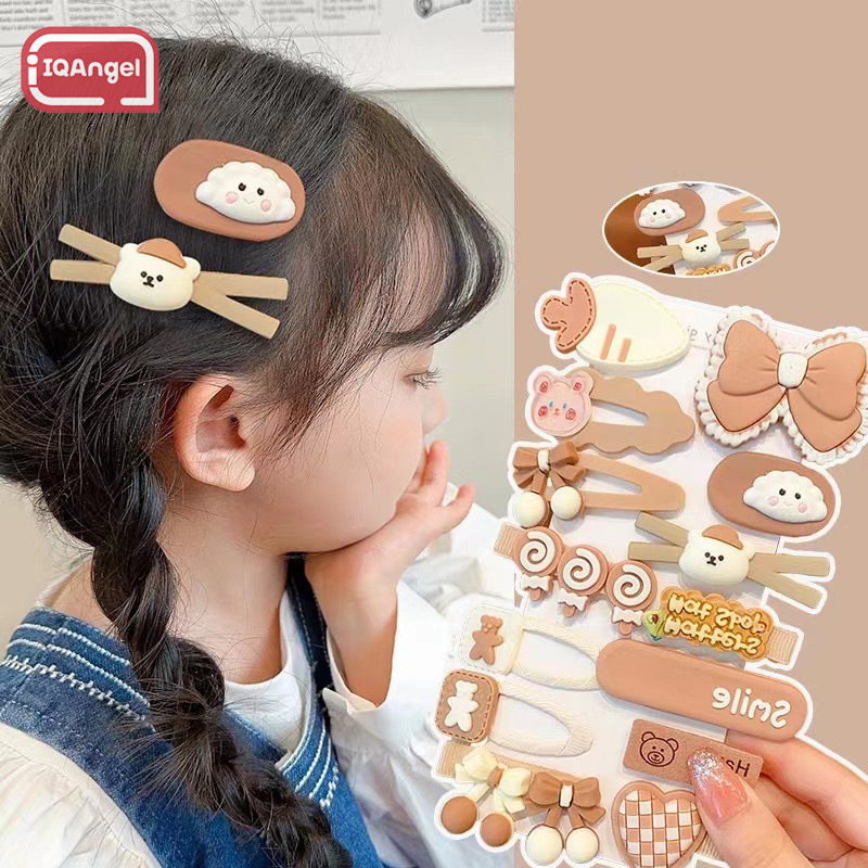 IQANGEL Children s Hairpins Korean Style New Cute Bangs Broken Hairpins 14