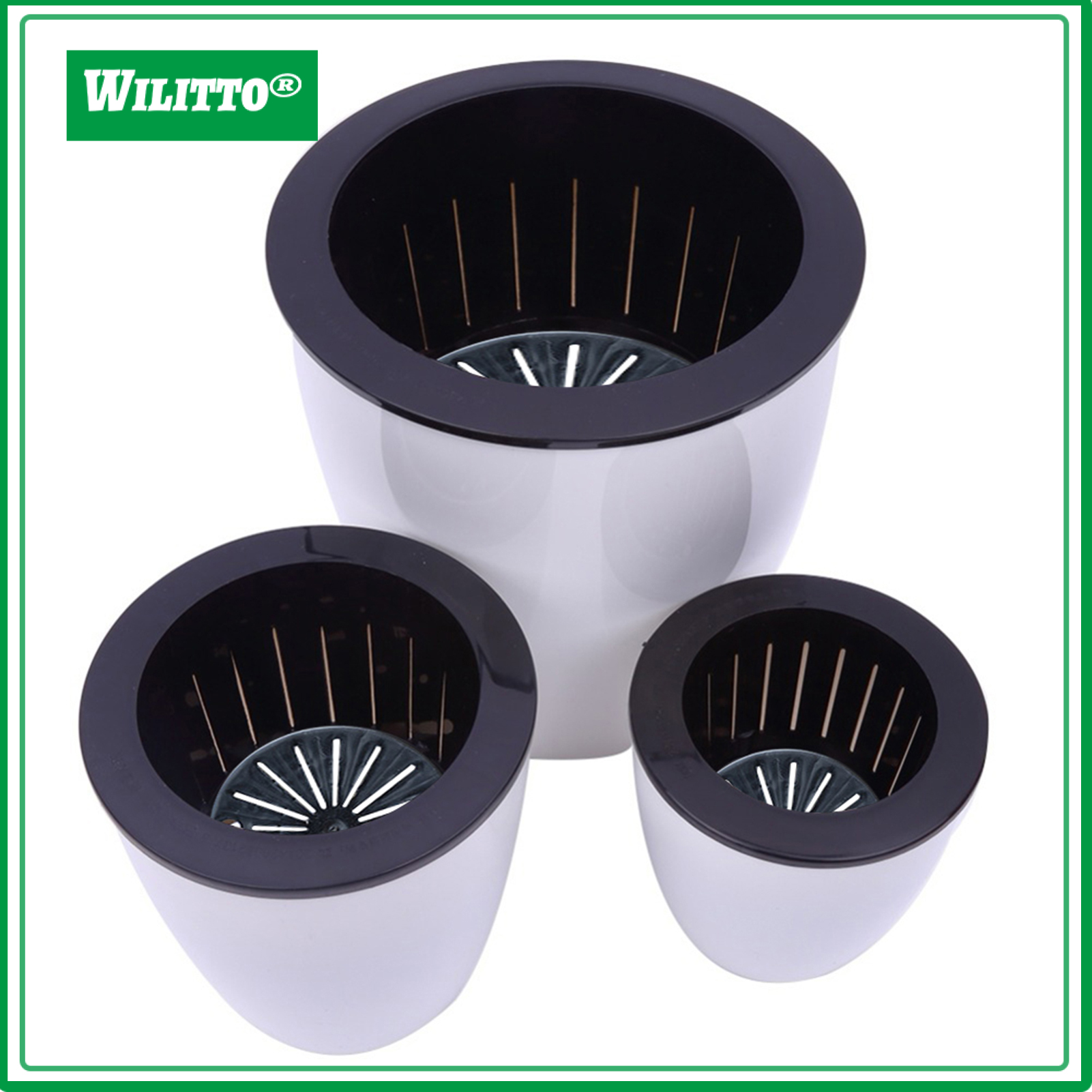 Self-watering Plant Flower Pot Wall Hanging Planter Vertical Home Garden Decor ราคา 63 บาท*ส่งฟรี