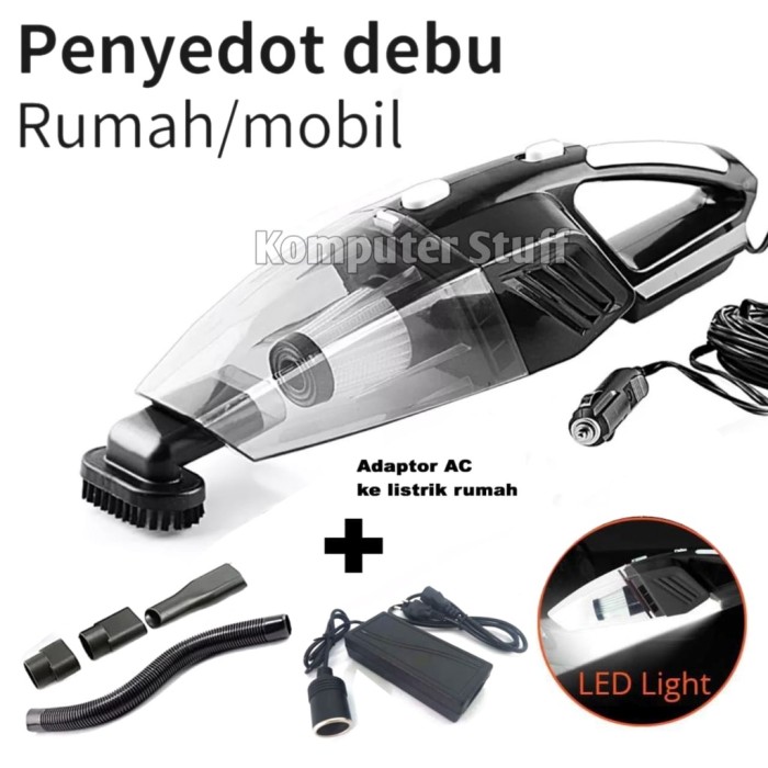 TERBAIK Vacuum Cleaner Mobil Portable Penyedot Debu Mobil DC 12V 120W