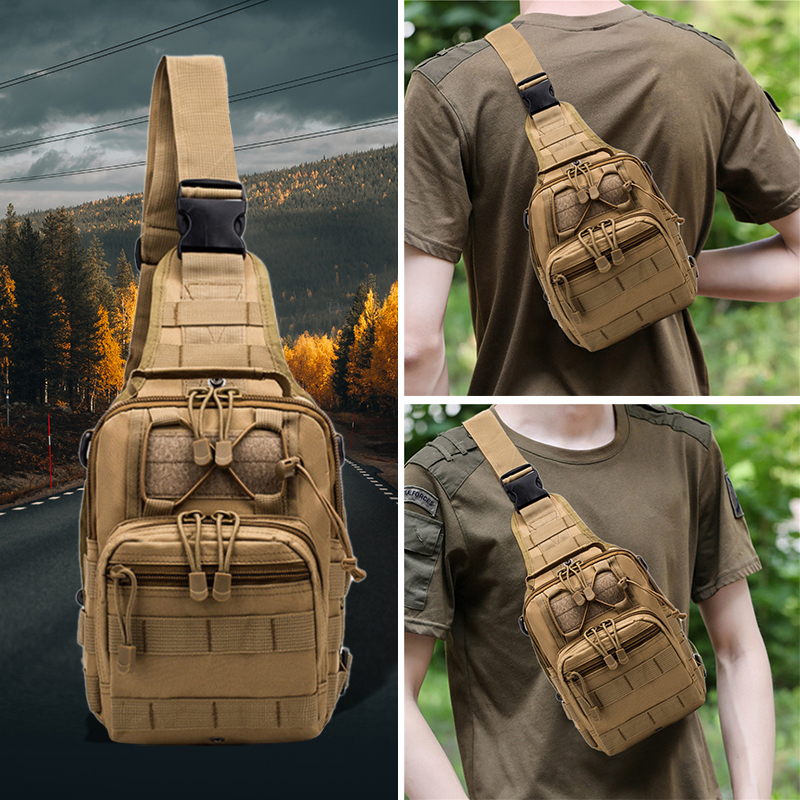 【ZNBY Túi đeo vai Ba lô chiến thuật túi đeo vai Dã Ngoại Túi đeo vai Satchel Túi đeo chéo điện thoại thông minh cắm trại leo núi đi xe đạp ba lô đi bộ đường dài
