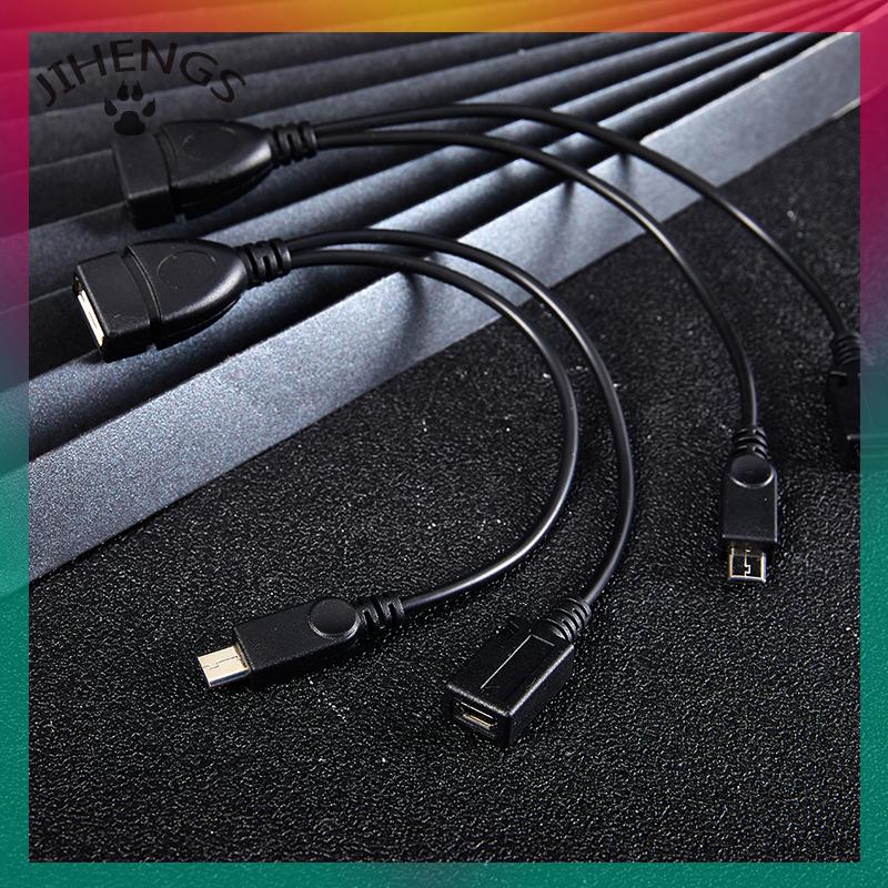 JIHENGS 1Pc 2 In 1 OTG Micro USB Host Power Y Splitter USB Adapter To Micro Connected With External Power Supply Harga  5 Ringgit*Penghantaran Percuma
