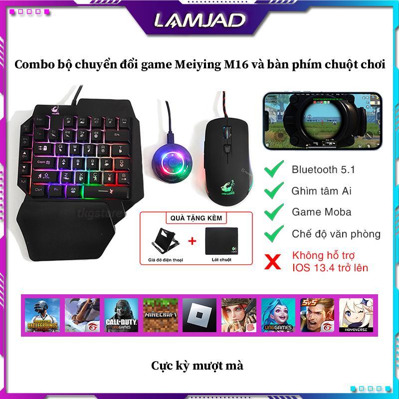 Combo bộ chuyển đổi game Meiying M16 và bàn phím chuột chơi LOL, Free Fire, PUBG Giá  168,000 Đồng*Miễn phí vận chuyển