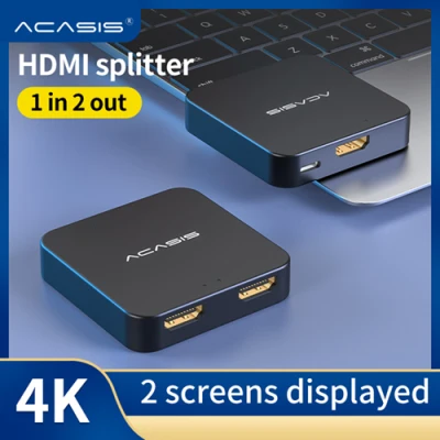 ACASIS HDMI Splitter Full HD 4K 3D 1 in 2 out 1080p Video 1X2