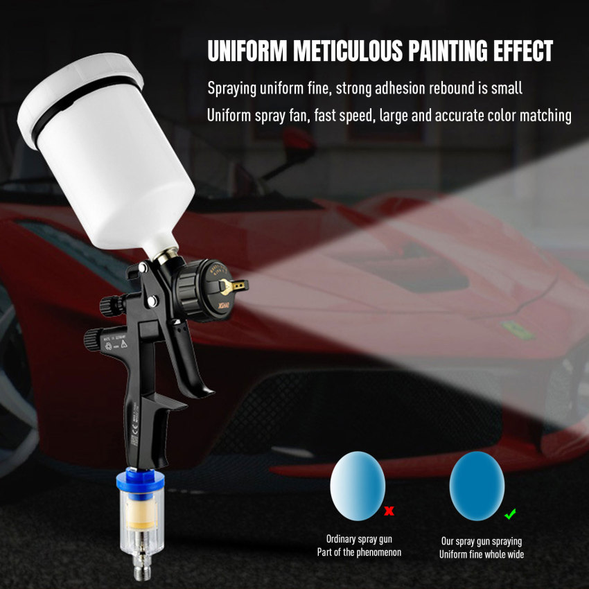 1500P Pro Chất Lượng Cao bình xịt màu Súng Xe công cụ xịt xịt khí Súng 1.3Mm phun chuyên nghiệp Súng