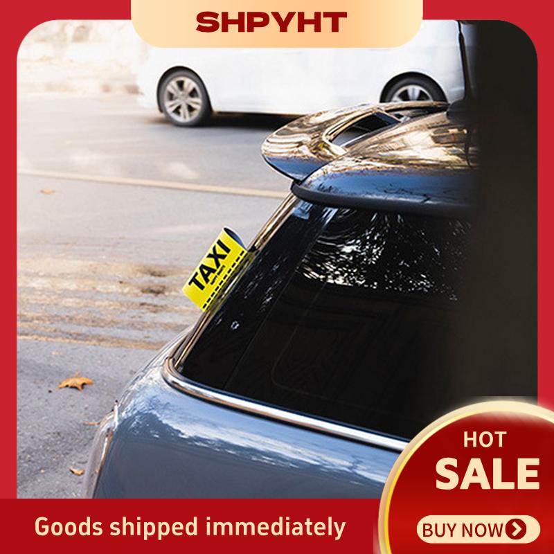 SHPYHT Vinyl giả taxi tag xe Nhãn dán màu vàng bên ngoài tự động Decal quyến rũ xe đạp xe máy điều chỉnh cửa sổ kính chắn gió xe trang trí