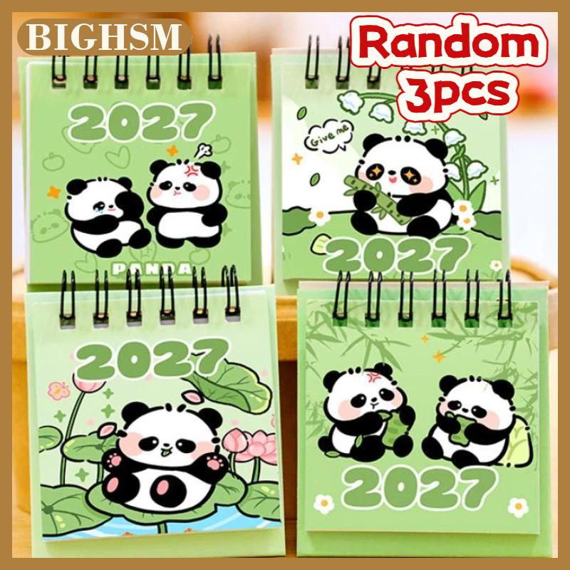 BIGHSM 2027 bàn lịch mini xách tay Du lịch lịch lịch hoàn hảo cho văn phòng nhà trường lịch trình hàng ngày lập kế hoạch trang trí nhà