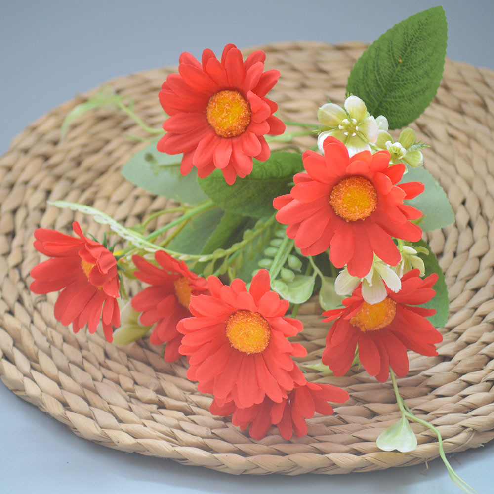 Bouquet bunga P110 CRISANTEMO Krisan Matahari Artifisial Dekorasi Hiasan Seserahan Buket Palsu