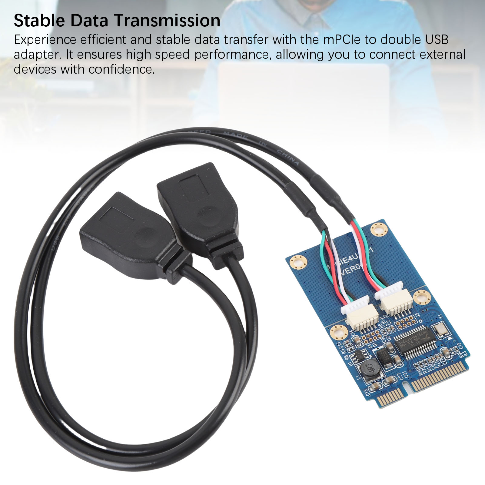 Mpcie để bộ chuyển đổi USB mpcie để USB2.0 thẻ chuyển đổi trọng lượng nhẹ đa chức năng cho máy tính xách tay