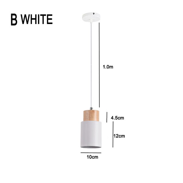 Bắc Âu Thiết kế dây đèn chùm LED E27 Mặt dây chuyền gỗ đèn lịch thi đấu