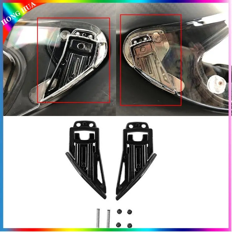 Đối với AGV Pista GP r GP RR Mũ bảo hiểm Visor phụ kiện một cặp pivot Kit cơ sở tấm với bốn ốc vít v