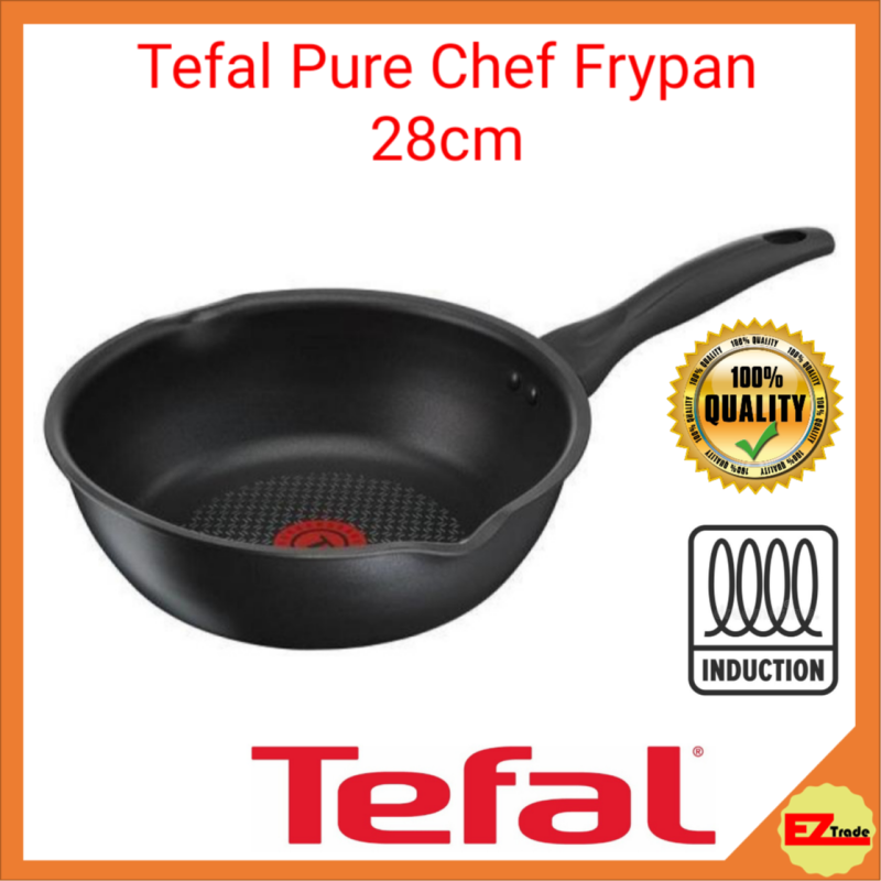 Tefal Pure Chef Hard Titanium Deep Frypan 28cm C64386 | Frying Pan,, All Hobs, Induction Singapore