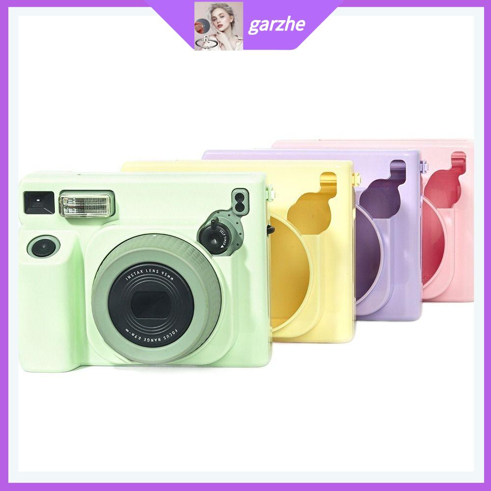 GARZHE24272 với Túi Ảnh Hộp đựng máy ảnh tức thời Màu sắc đồng nhất Chống sốc Vỏ bảo vệ Chống trầy xước Túi ảnh Cho Máy ảnh Fujifilm Instax Wide 400 Du lịch