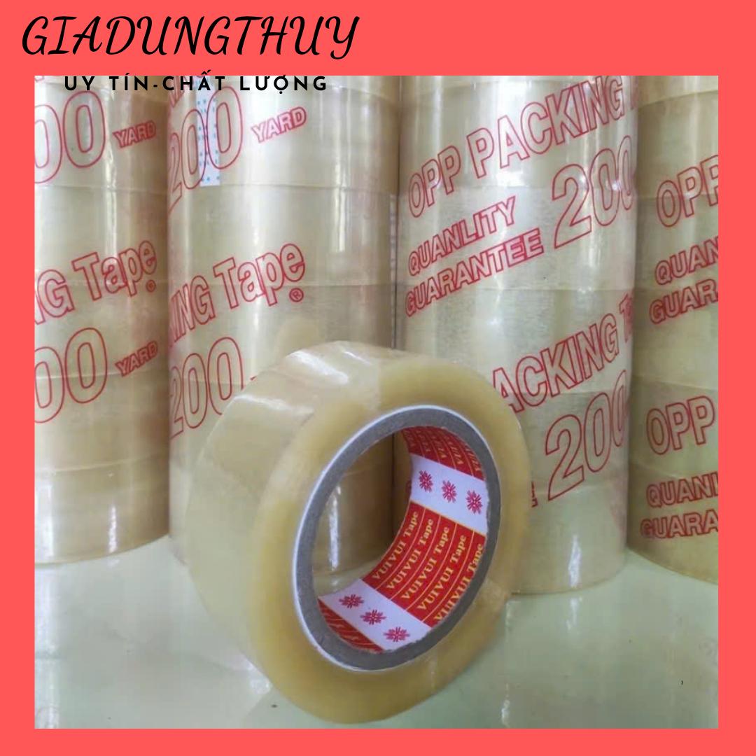 Băng keo trong siêu dính lõi mỏng 1 cuộn /200 Yard hàng chất lượng