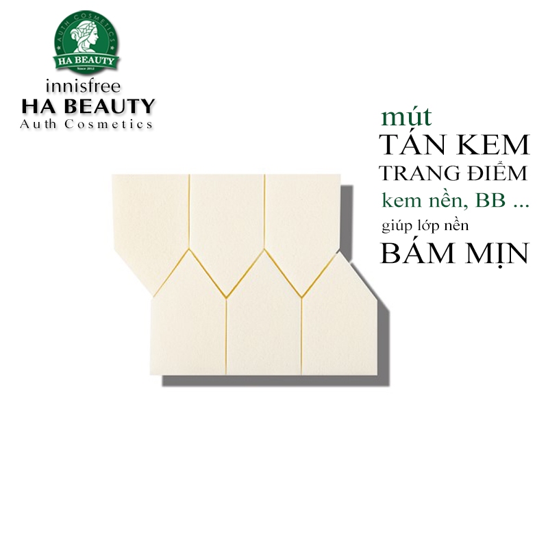 Mút tán kem trang điểm hàn quốc innisfree house sponges 6p