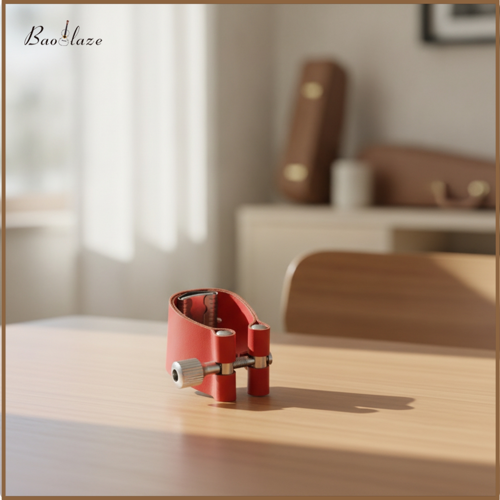 Baoblaze Lightweight Mouthpiece Ligature with Screw Adjustable Saxophone Ligature Compact Accessory Soft-Touch for Saxophonists, Players, Practice Sessions, Rehearsals ราคา 605 บาท*ส่งฟรี