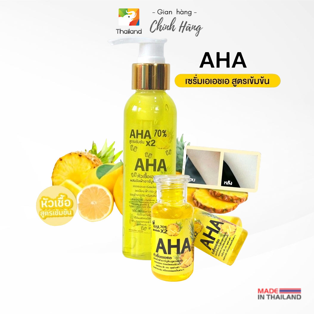 Serum kích trắng da aha 70 x2 thái lan