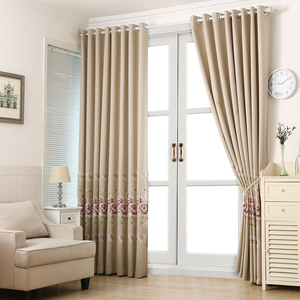 1PC Napearl Modern Chinese Style 70-80% Blackout Curtain High Quality Polyester Embroidered Curtain For Living Room Bedroom Balcony Home Decor ราคา 1,138 บาท*ส่งฟรี