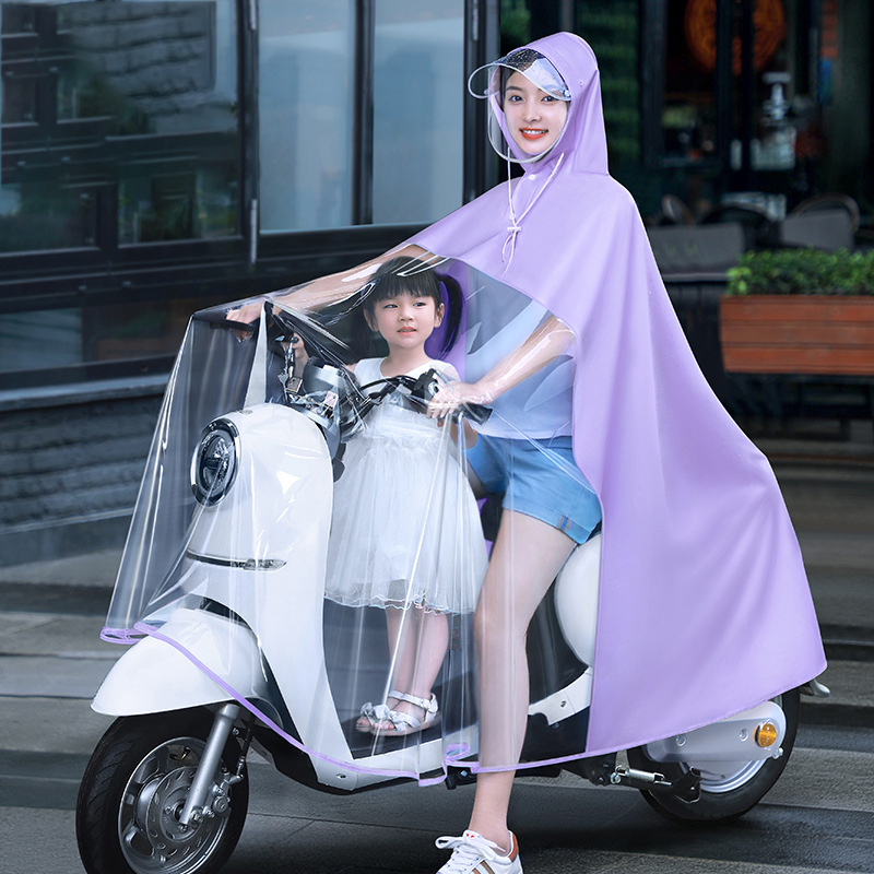 Áo mưa trong suốt có kính che mặt thiết kế thời trang cánh dơi 1 đầu + 2 đầu loại dày Hàn Quốc Giá 92,000 Đồng*Miễn phí vận chuyển
