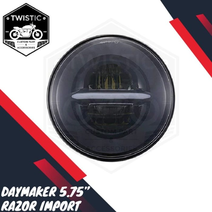 DAYMAKER 5.75 INCH RAZOR LAMPU LED MOTOR W175 BENELLI HARLEY SPORTSTER - Harga 1,246,000 rupiah*Gratis Ongkir