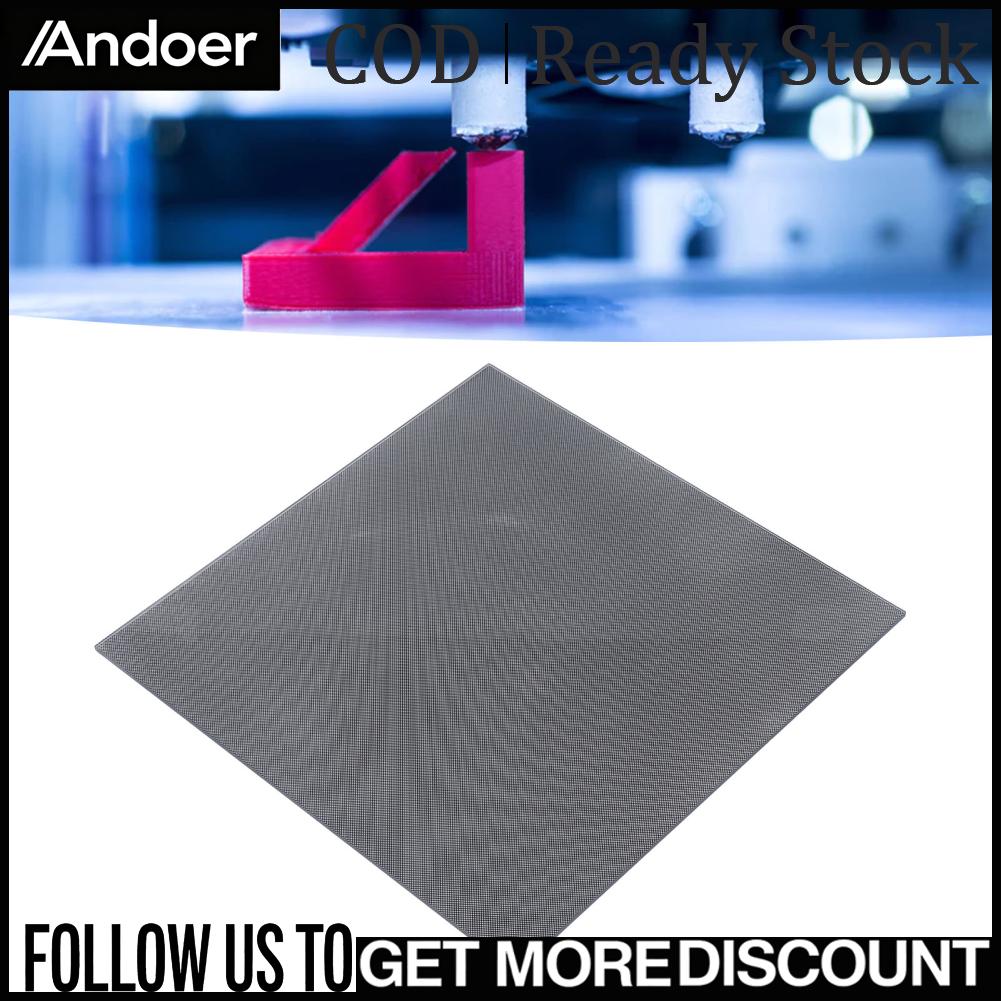 Andoer เครื่องพิมพ์ 3D เตียงกระจก เครื่องพิมพ์ 3D สร้างแผ่นเคลือบพรุนทำความสะอาดง่ายมืออาชีพสำหรับ E16 ราคา 941 บาท*ส่งฟรี