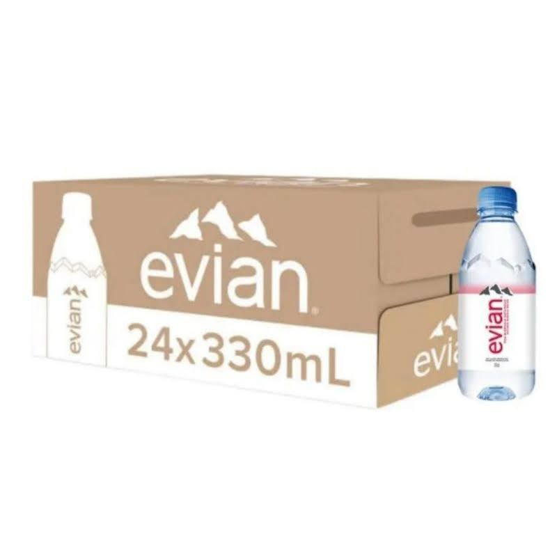 Thùng 24 chai nước suối evian pháp 330ml | nước khoáng thiên nhiên