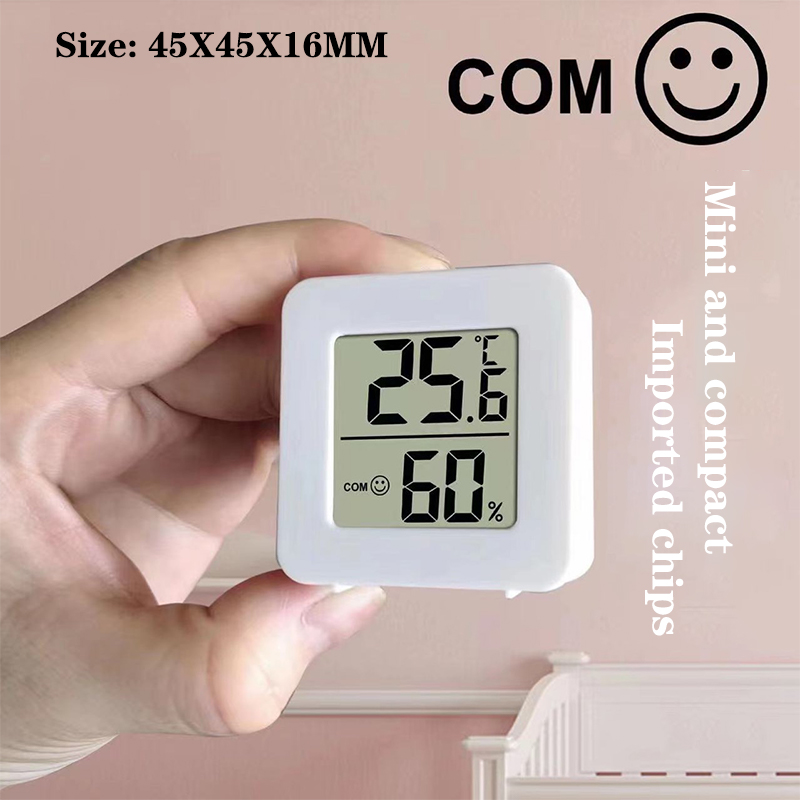 OUFEN1 Hộ gia đình chính xác nhiệt kế mini trong nhà Nhiệt kế LCD kỹ thuật số nhiệt độ phòng ẩm kế đo cảm biến độ ẩm mét