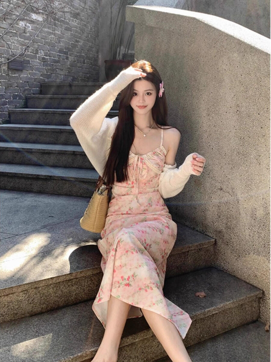 lazada ladies dress Floral For Women Dress Pastel Floral Women'S Dress Korean Style Puff Sleeve High Waist Slimming Lazada Philippines $60 rack le purge