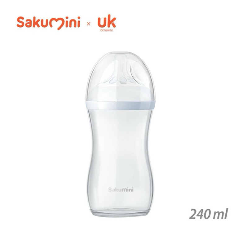 SAKUMINI BOTOL SUSU NATURAL FEEDING 120Ml / 240Ml / BOTOL SUSU BAYI NEW BORN