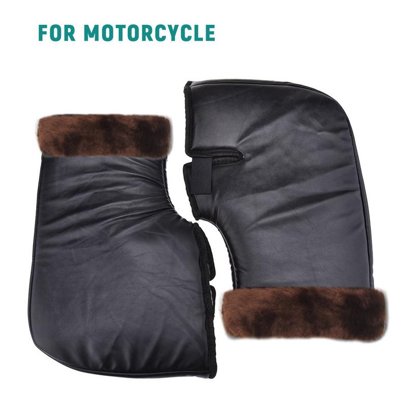Atv Handlebar Mitts Waterproof Motorcycle Handlebar Gloves ATV Gloves Touch-Friendly Bag/Front Wind-Breaking Guard Snowmobile