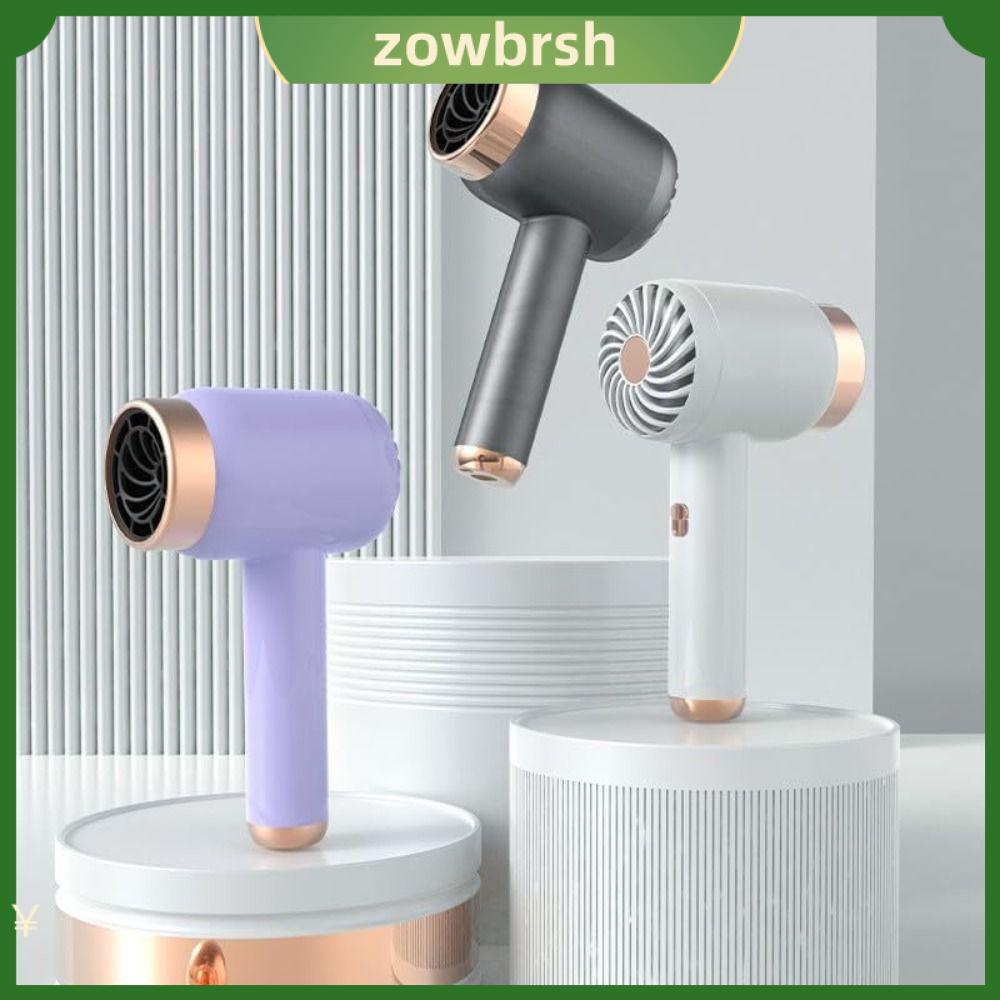 ZOWBRSH Nhanh khô Máy sấy tóc USB  và lạnh Không dây Dụng cụ Thẩm mỹ viện Di động Cài đặt 3 tốc độ Máy sấy thổi Phụ nữ