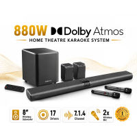 SonicGear 7.1.4ch StudioBar 6000 Soundbar with Dolby Atmos | 880w | Home Theater | Wireless Subwoofer
