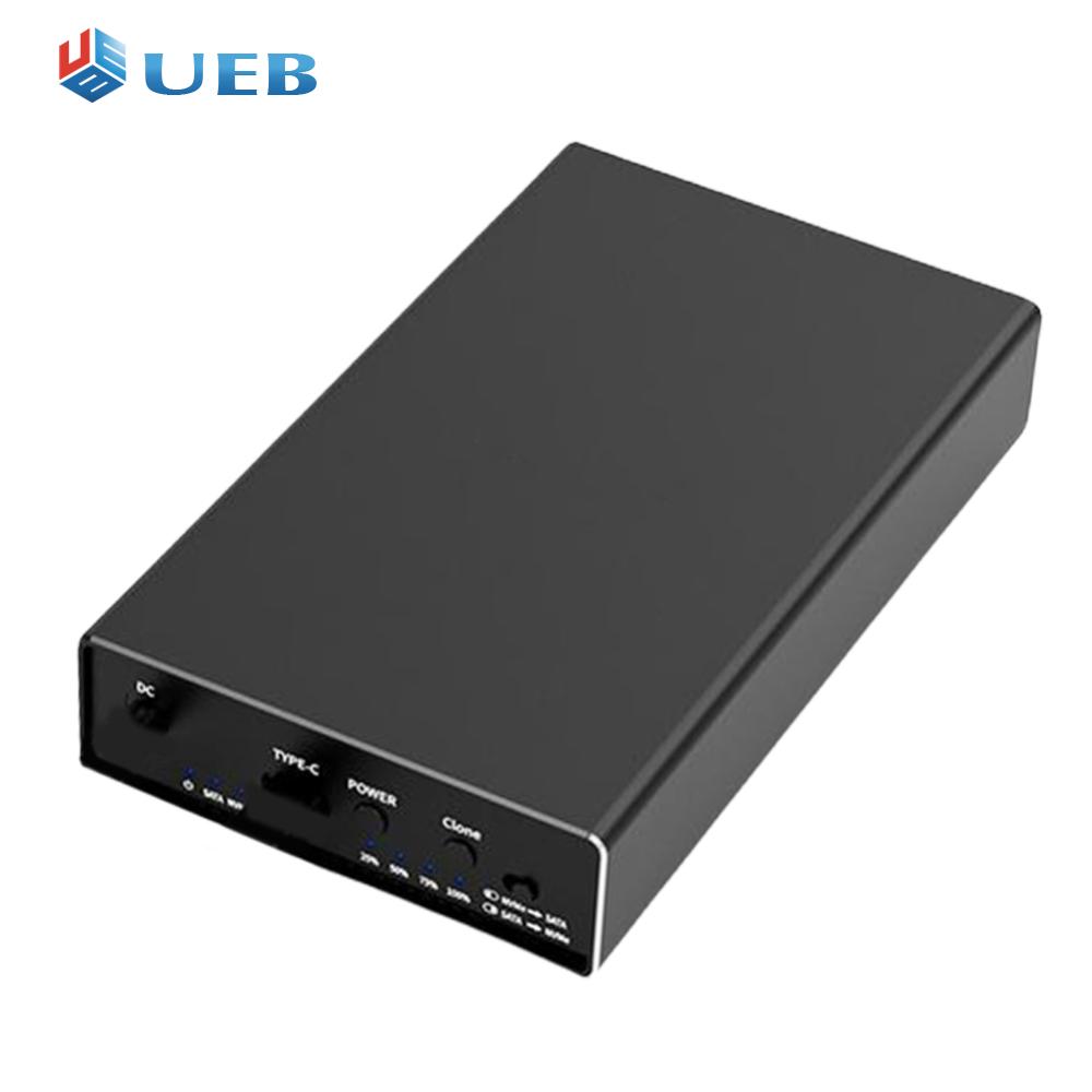 Dual Bay External HDD Enclosure Support UASP M.2 Nvme SSD Case Clone Duplicator 2.5/3.5inch SATA HDD Enclosure ราคา 1,500 บาท*ส่งฟรี