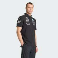 adidas Motorsport เสื้อโปโล MERCEDES - AMG PETRONAS FORMULA 1 TEAM ENGINEERS ผู้ชาย สีดำ KE5523