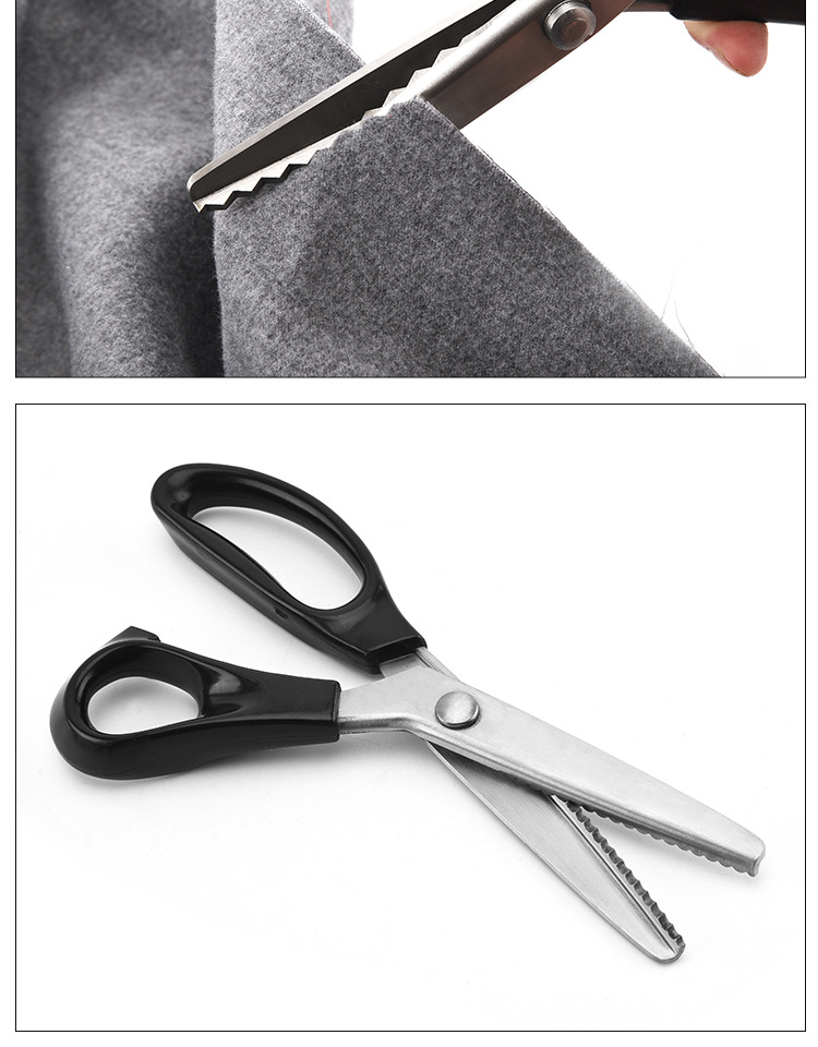 Dropship Lace Scissors Sawtooth Cut Tooth Cloth Scissors Dog Tooth