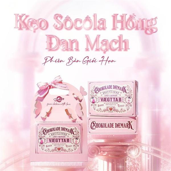 [Phiên bản mới 2024] Socola giảm cân Đan Mạch Hồng Chocolate Vægttab