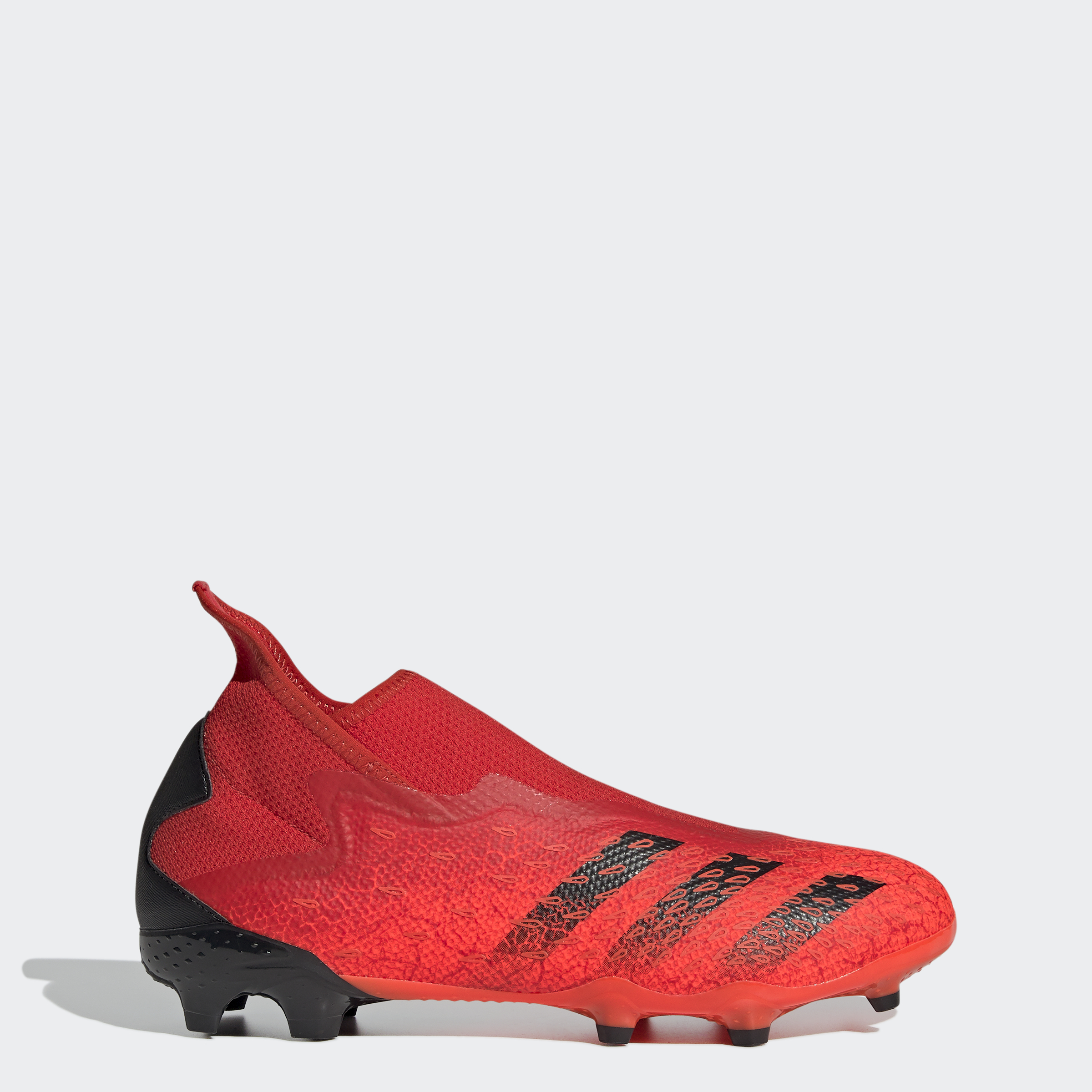 Adidas bóng đá giày bóng đá sân cỏ tự nhiên không dây predator freak.3 nam đỏ fy6295