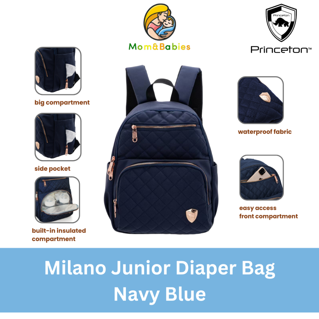 Princeton Milano Junior Series Baby Diapers Bag Mummy Bag Multifunction Waterproof Large Capacity